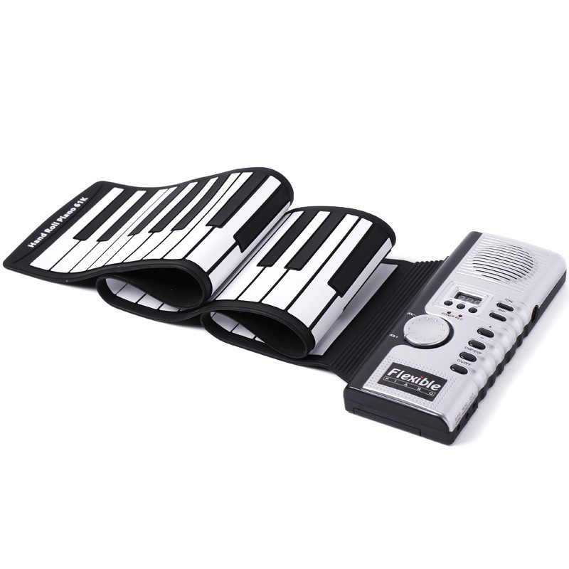 Keyboard Piano 61 Key - Портативная Мягкая силиконовая клавиатура из АБС-пластика,