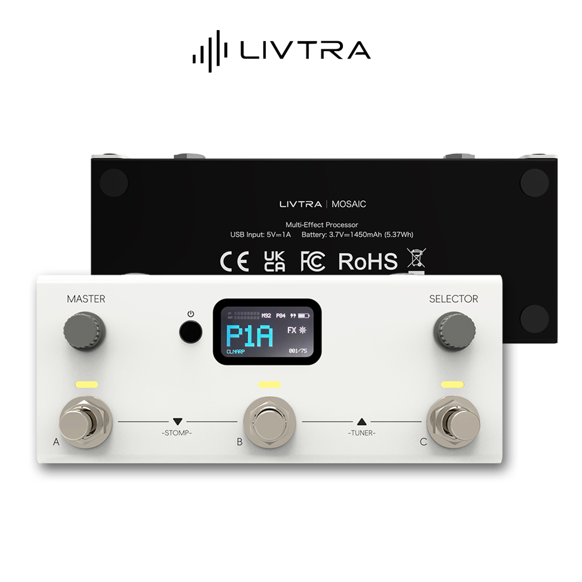 Audio Interface Usb - Многофункциональная педаль гитарных эффектов LIVTRA MOSAIC
