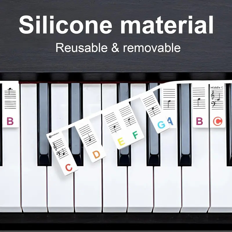 Силиконовые наклейки для клави – обзор и цена Keyboard Piano 61 Key