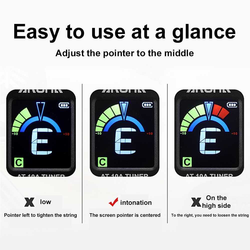 Цифровой электронный тюнер для – обзор и цена Guitar Tuner Clip