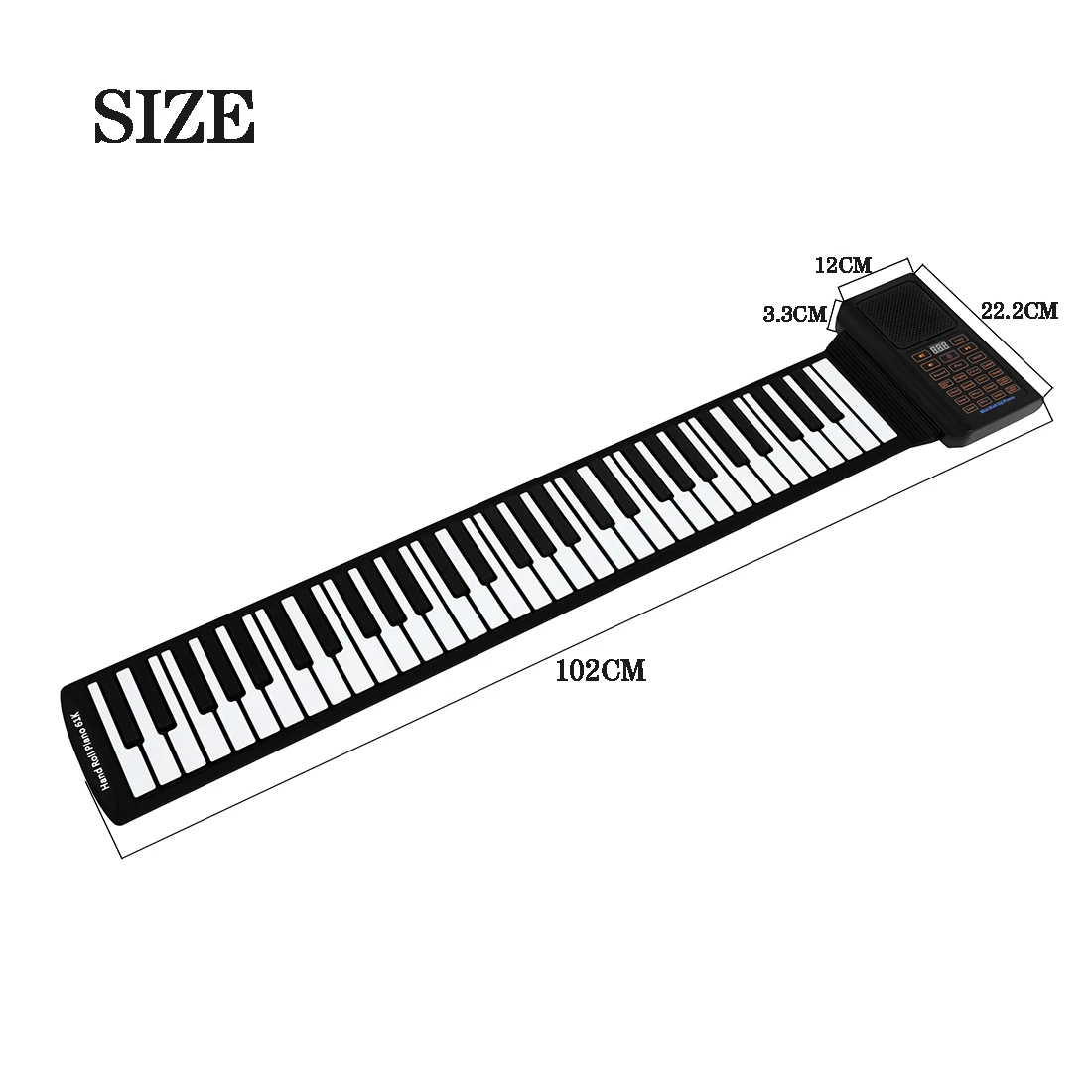 Складное портативное рулонное  – обзор и цена Keyboard Piano 61 Key