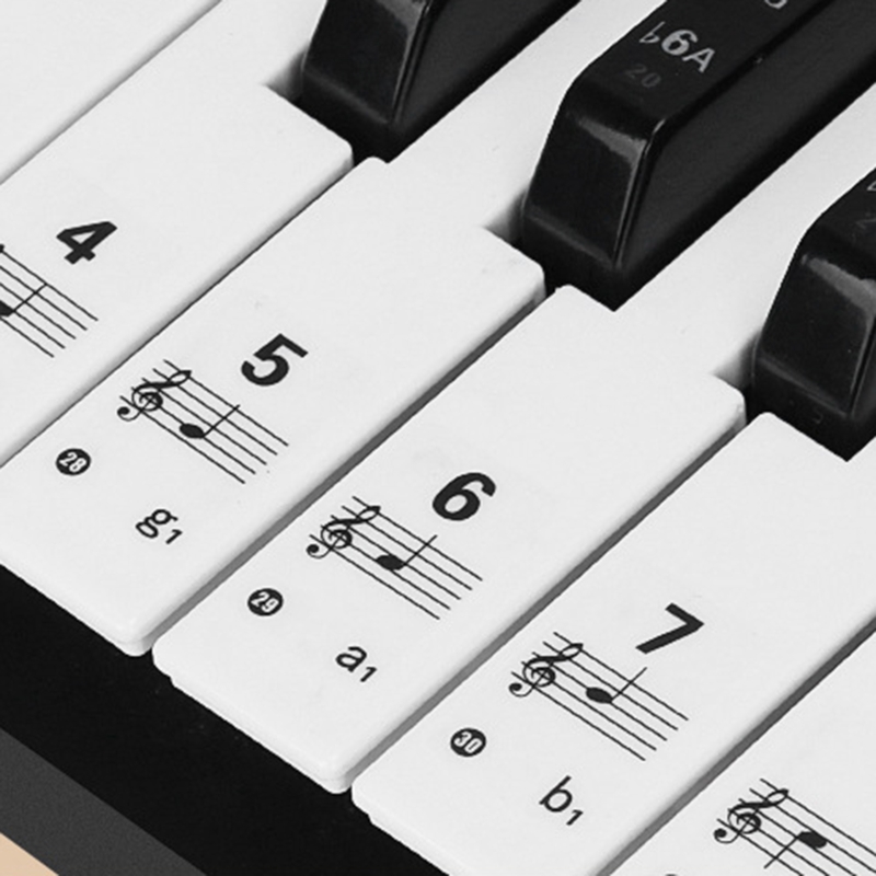 Прозрачные съемные наклейки на – обзор и цена Keyboard Piano 61 Key