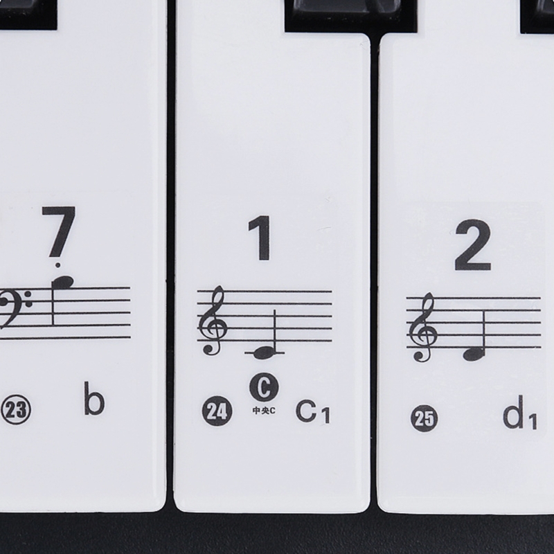 Прозрачные съемные наклейки на – обзор и цена Keyboard Piano 61 Key