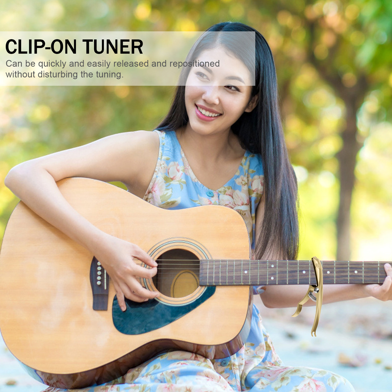 Каподастр для гитары, акустиче – обзор и цена Guitar Tuner Clip