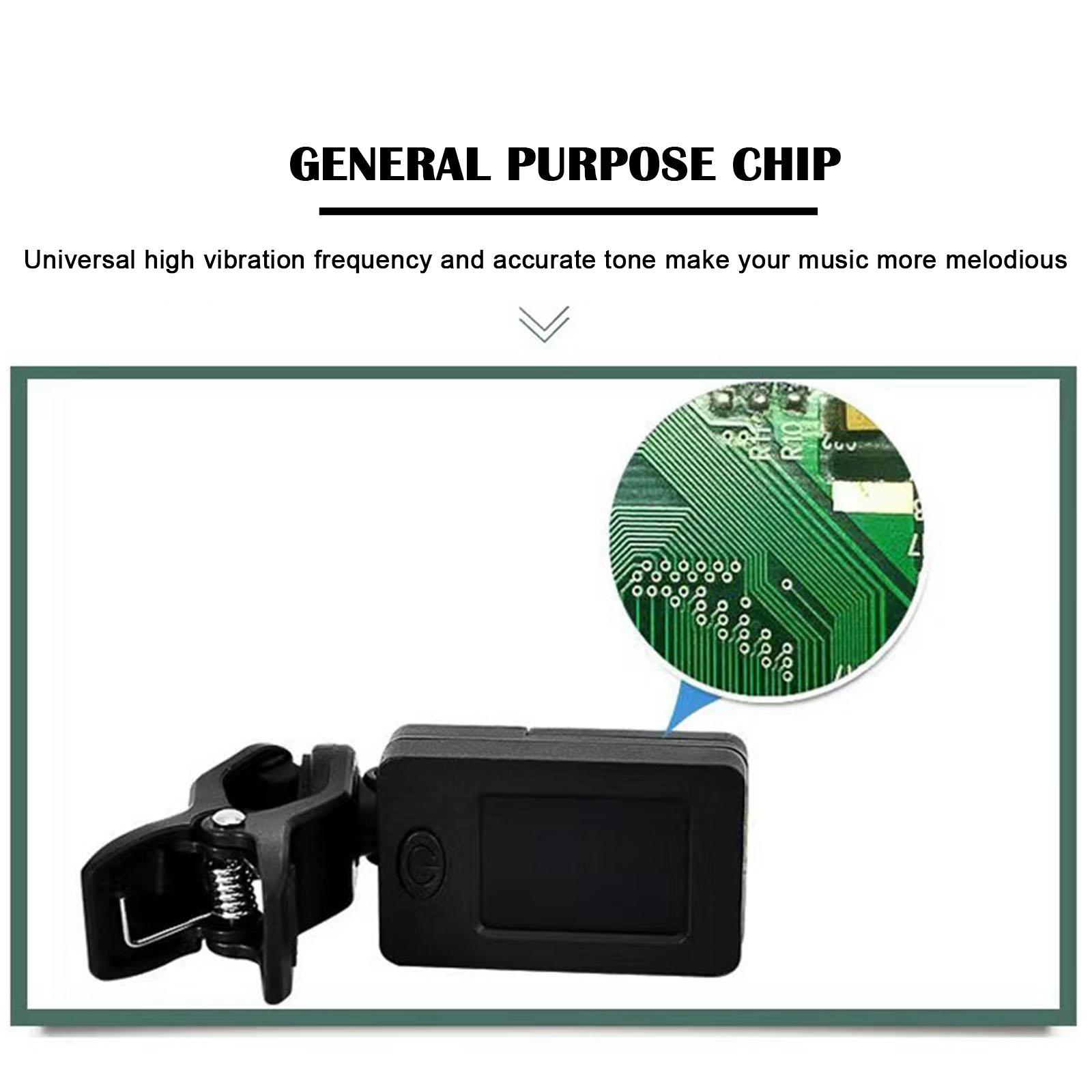 Тюнер для гитары T-02, хромати – обзор и цена Guitar Tuner Clip