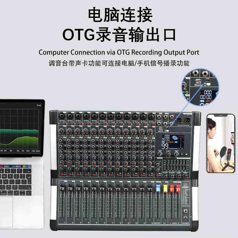 8-канальный USB-аудиомикшер GA – обзор и цена Audio Interface Usb